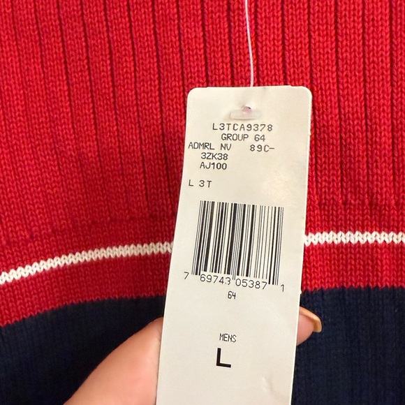 Polo by Ralph Lauren Men's Red and Blue Sweater Patch Size L - Picture 3 of 4